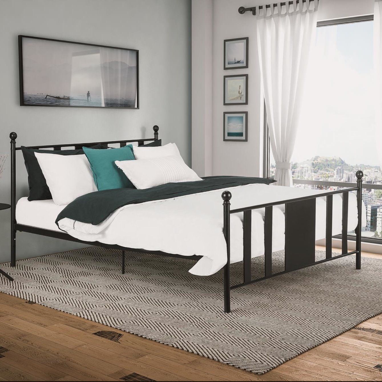 Morden Design Metal Plate Bed (OL17194)