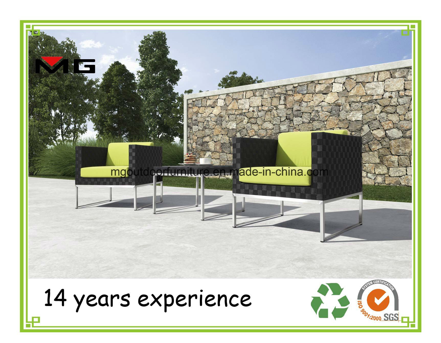 Leisure Garden Furniture Contract Chairs with Metal Legs