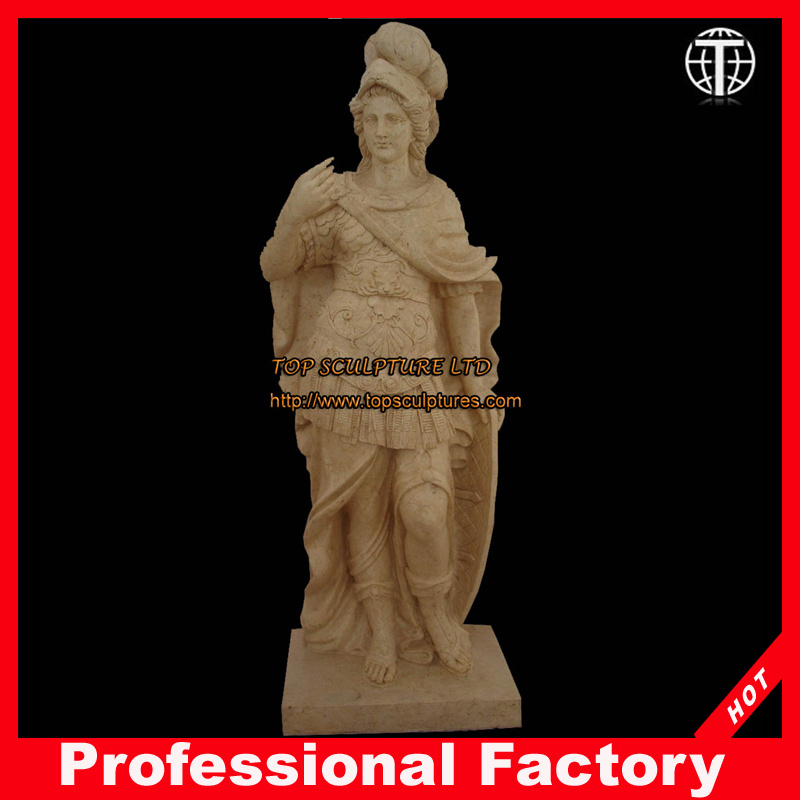 Yellow Marble Statue for Garden Decoration