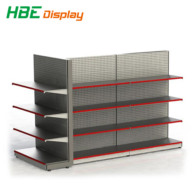 Perforated Back Display Shelf Store Gondola Shelves
