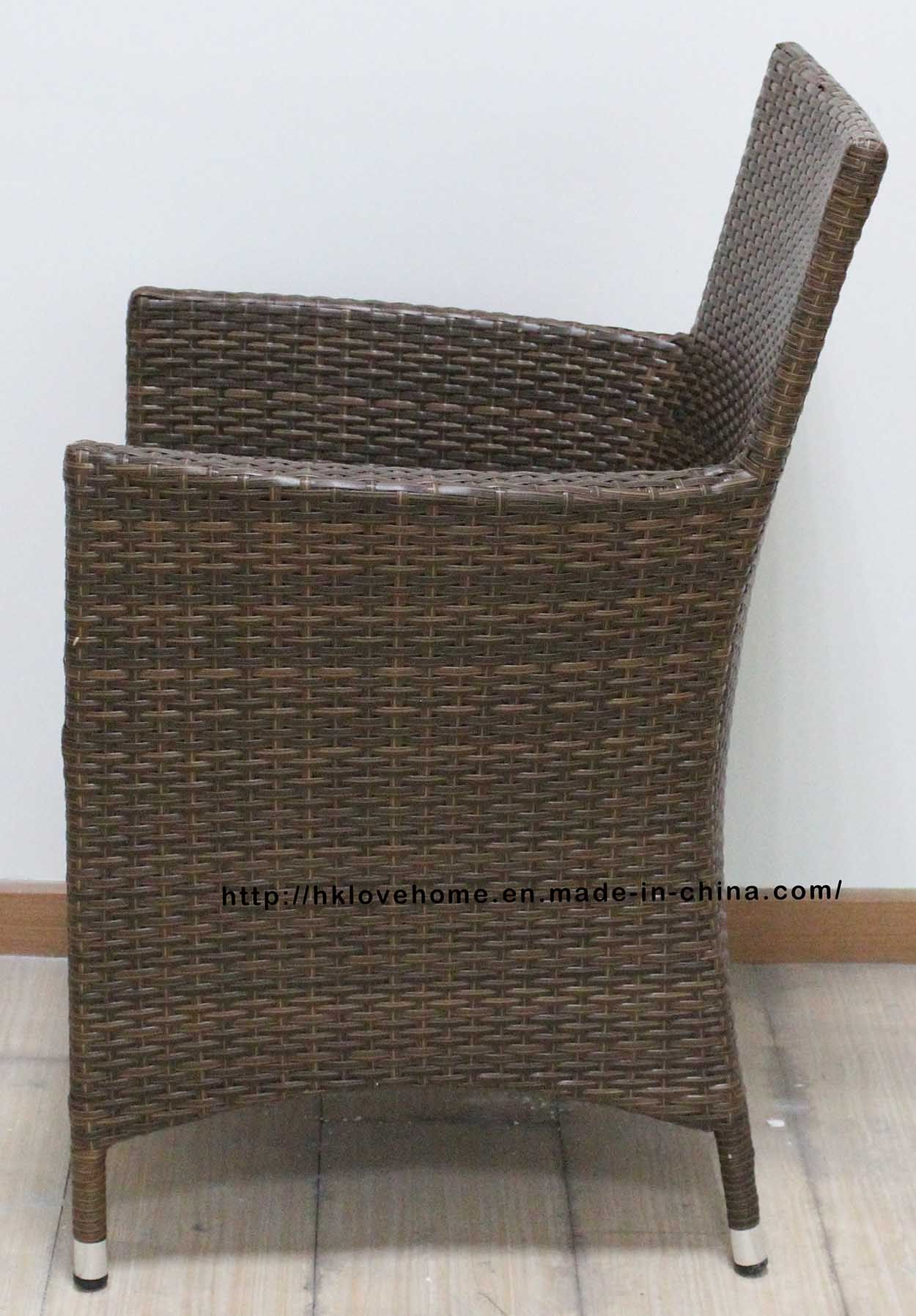 Classic Metal Rattan Outdoor Leisure Lounge Garden Restaurant Dining Chair