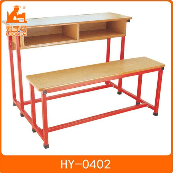 Kids Metal Plywood Study Table with Attached Chair