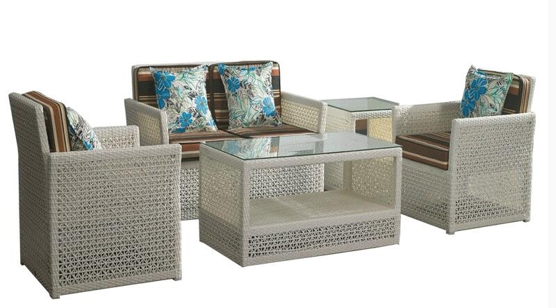 5 Pieces Rattan Sofa Set Outdoor Sofa Set Rattan Furniture