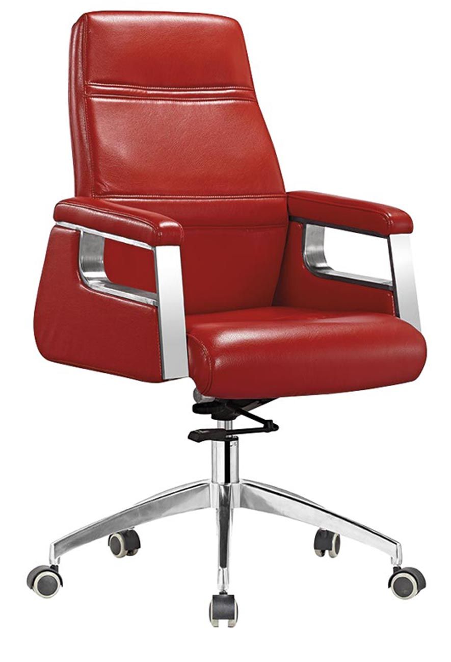 High Quality Middle Back Leather Office Meeting Chair (HF-B1502)