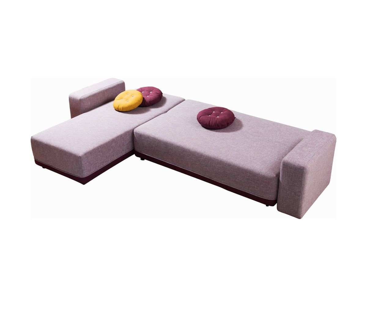 King Size Fabric Sectional Sofa Cum Bed
