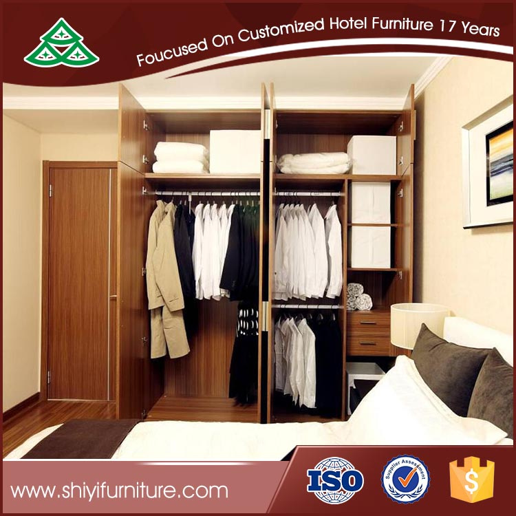 New Modern Design Sliding 3-Door Armoire Bedroom Wooden Wardrobe