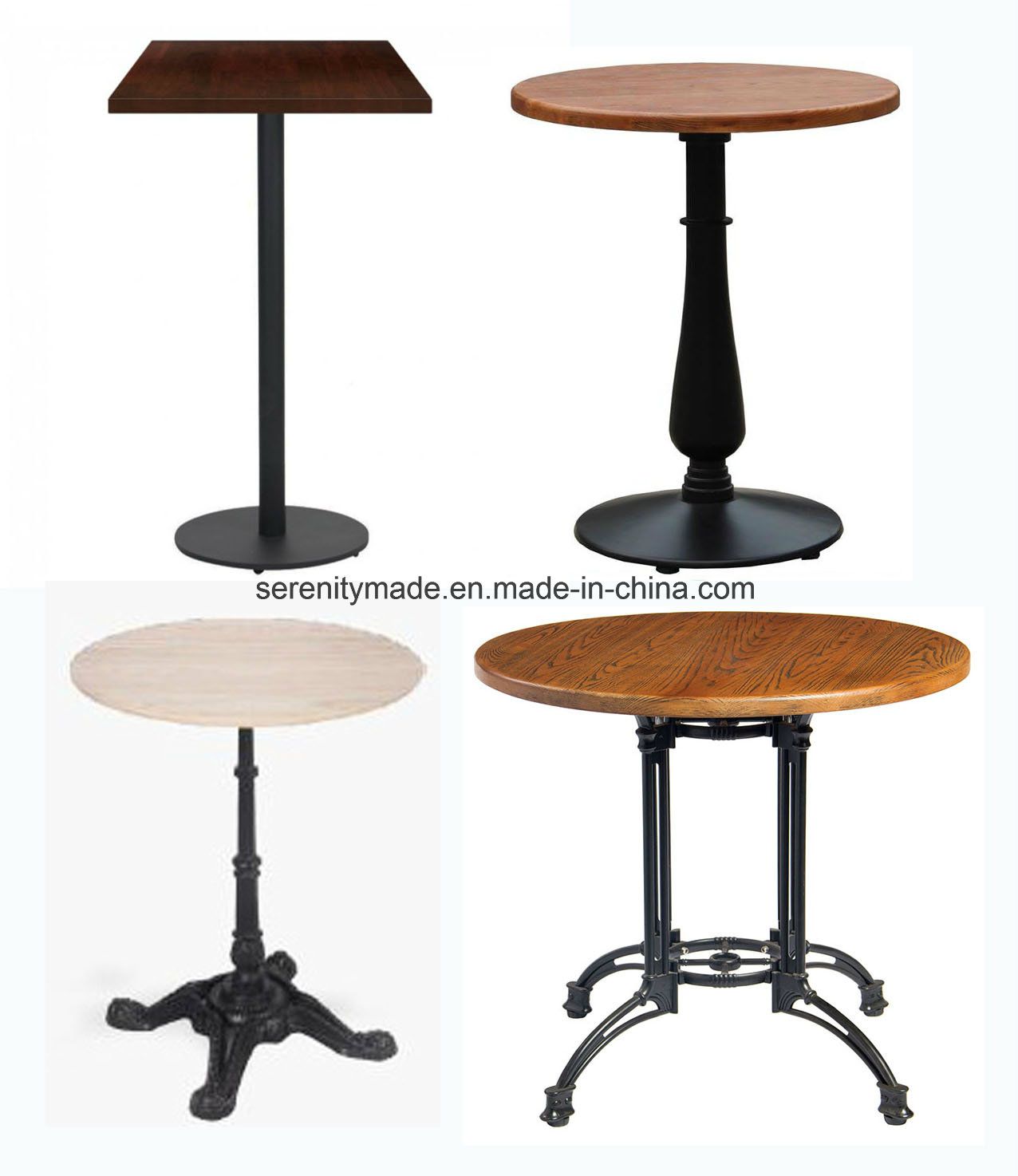 Wholesale Modern Commercial Wooden/Marble Top Coffee Bar Dining Table