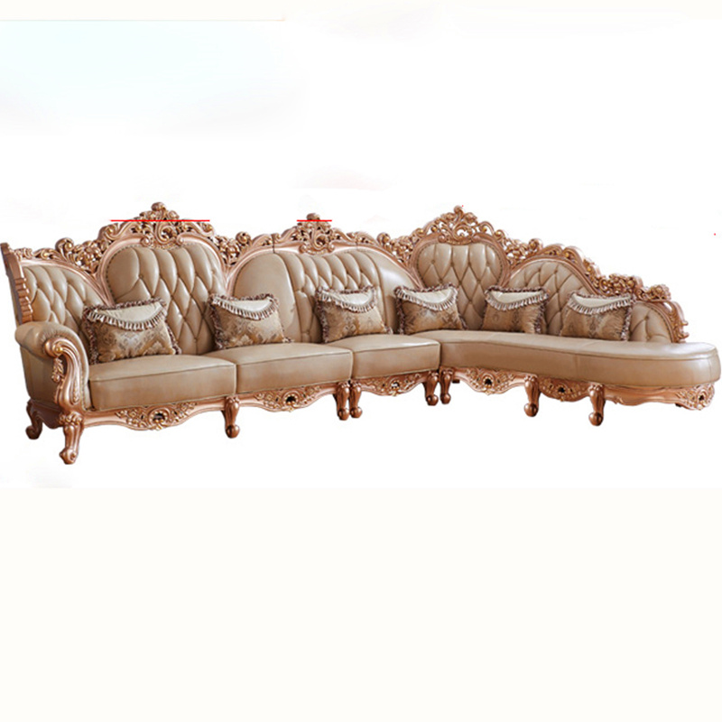 Classic Leather Corner Sofa for Living Room Furniture (807B)
