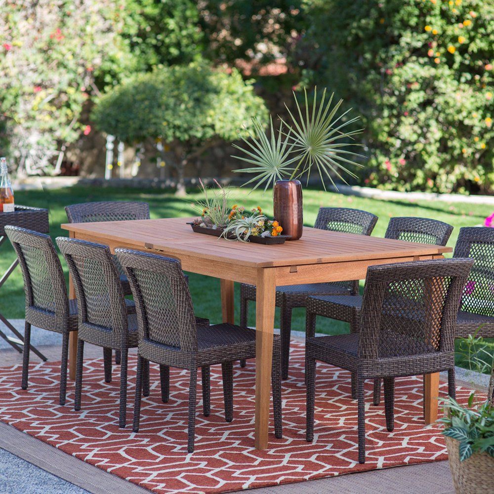 Wf050010 Leisure Rectangle Dining Table Set for Hotel Resort Garden