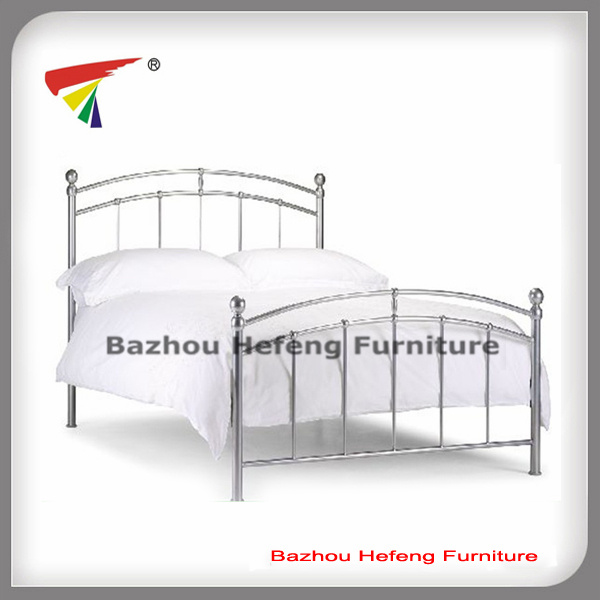 Metal Frame Double Bed for Home Furniture (HF033)