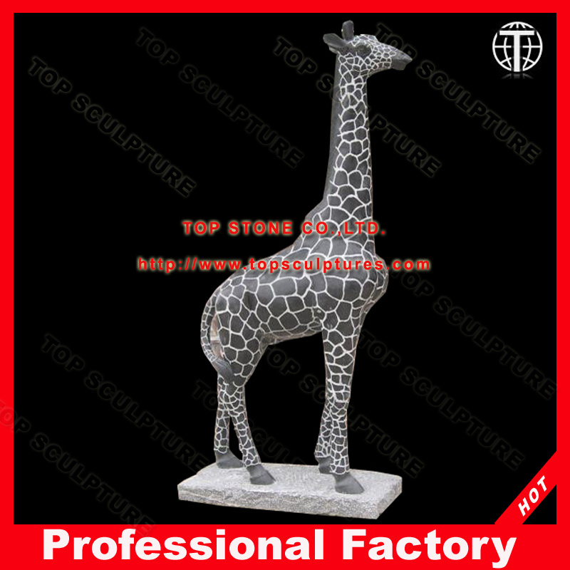 Giraffe Marble Animal Sculpture for Garden Decoration