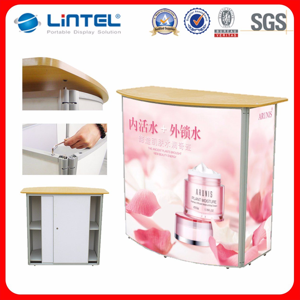 Gear Style Promotion Counter Table