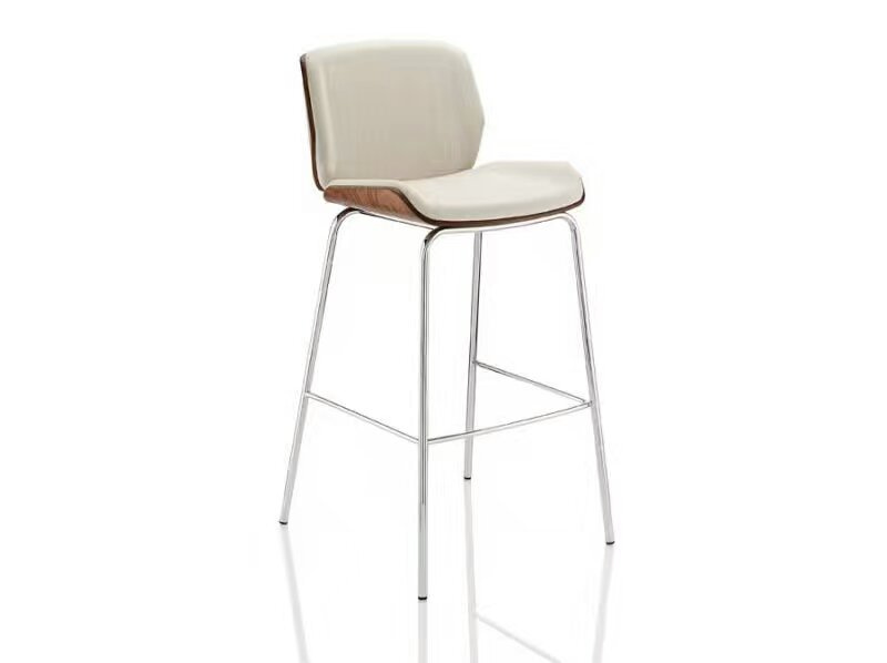 Bended Wood Counter Bar Chair
