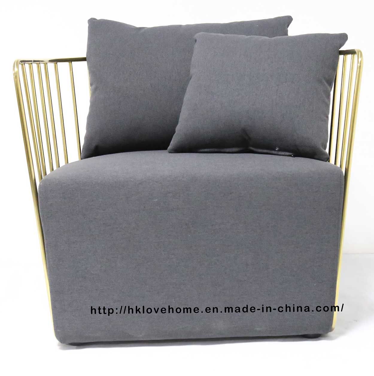 Modern Replica Leisure Coffee Steel Dining Single Living Sofa