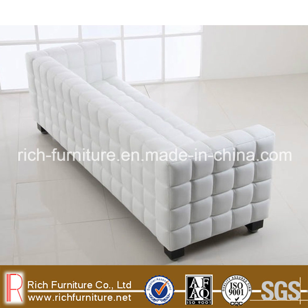 Josef Hoffmann Kubus Modern Leather Living Room Sofa (3 Seat)