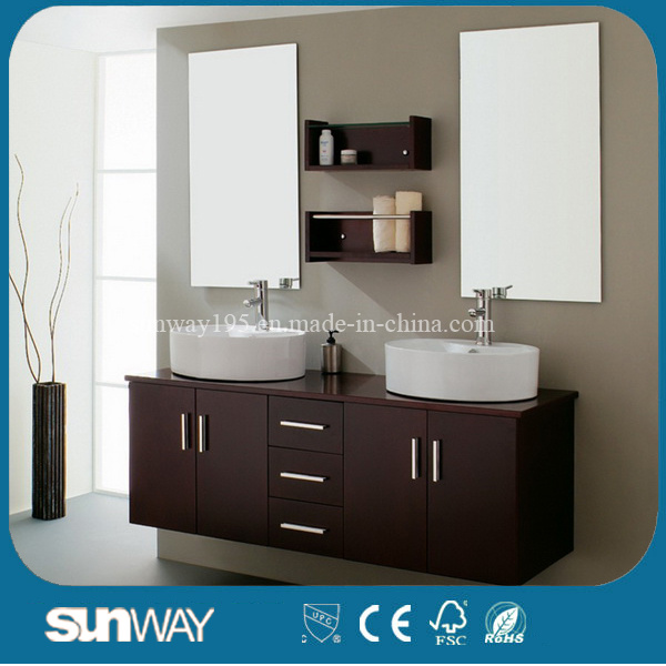 2017 Floor Mounted MDF Wood Bathroom Furniture Sw-1500b