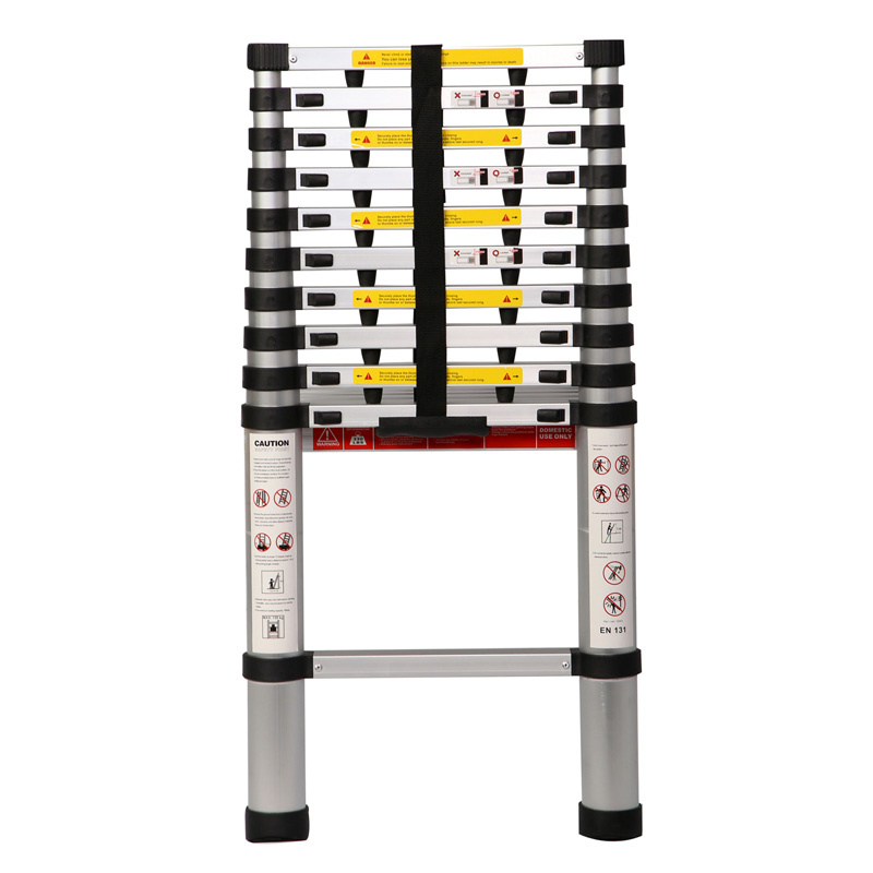 3.8m 12 Steps Aluminium Telescopic Ladder with En131 Certificate