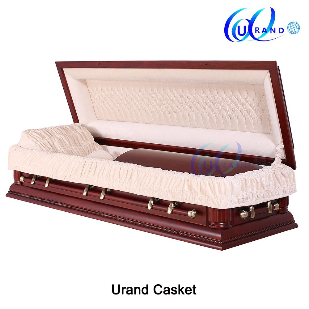 Handmade Mahogany Color Cheap High Quality Funeral Casket