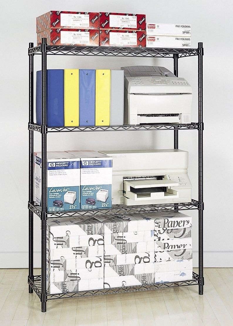 4-Layer Office Use Wire Shelf