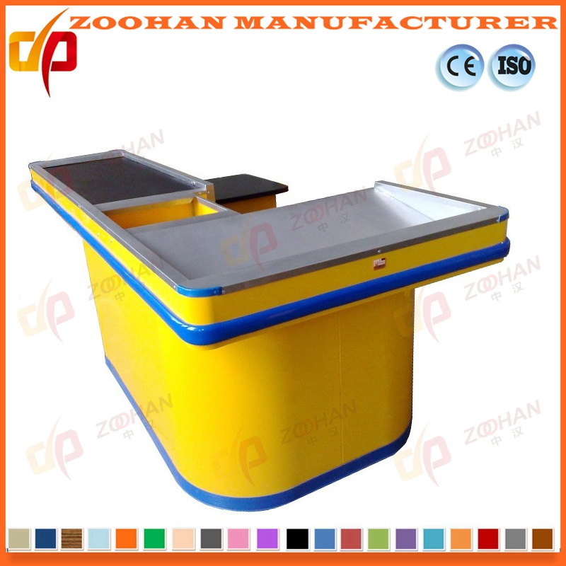 Supermarket Checkstand Checkout Counter Money Cashier Counter Desk Table (Zhc10)