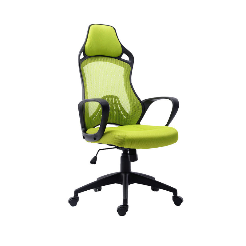Ergonomic Executive Staff Mesh Plastic Office Revolving Chair (FS-2006 Green)