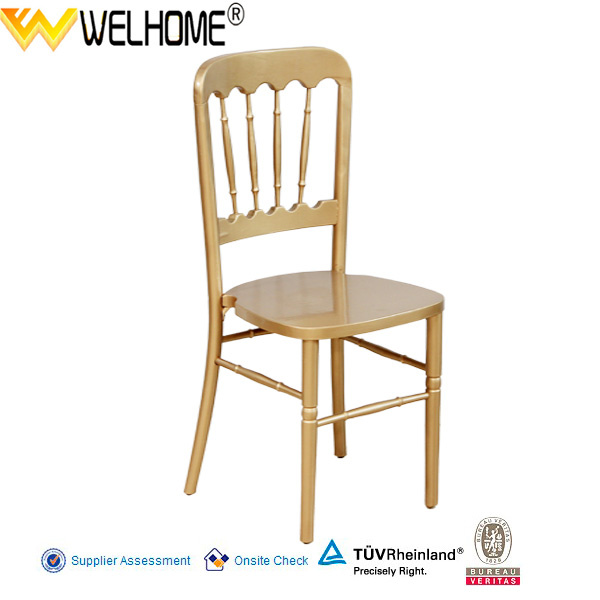 Golden Wooden Chateau Chair for Hotel, Restauran, Salon