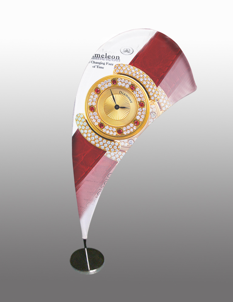 Mini Table Flag Pole Outdoor Flag Banner Display