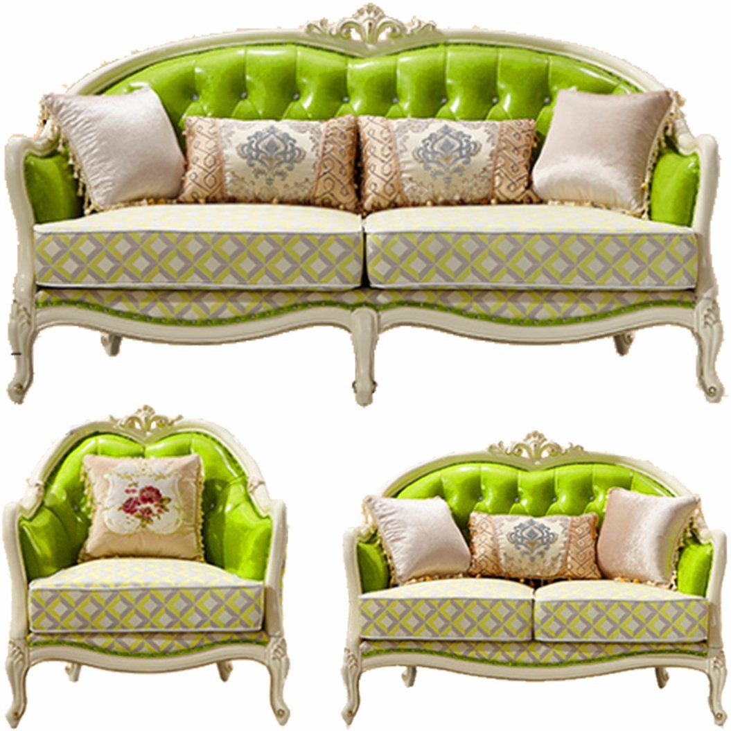 Classical Leather Sofa with Cabinet for Home Furniture (605)