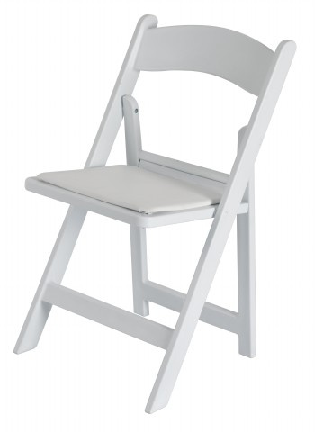White Plastic Folding Chair