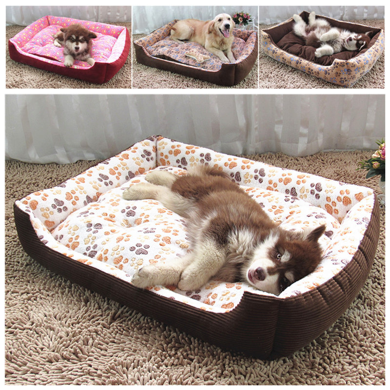 Yx1036 Footprints Six Sets Dog Bed
