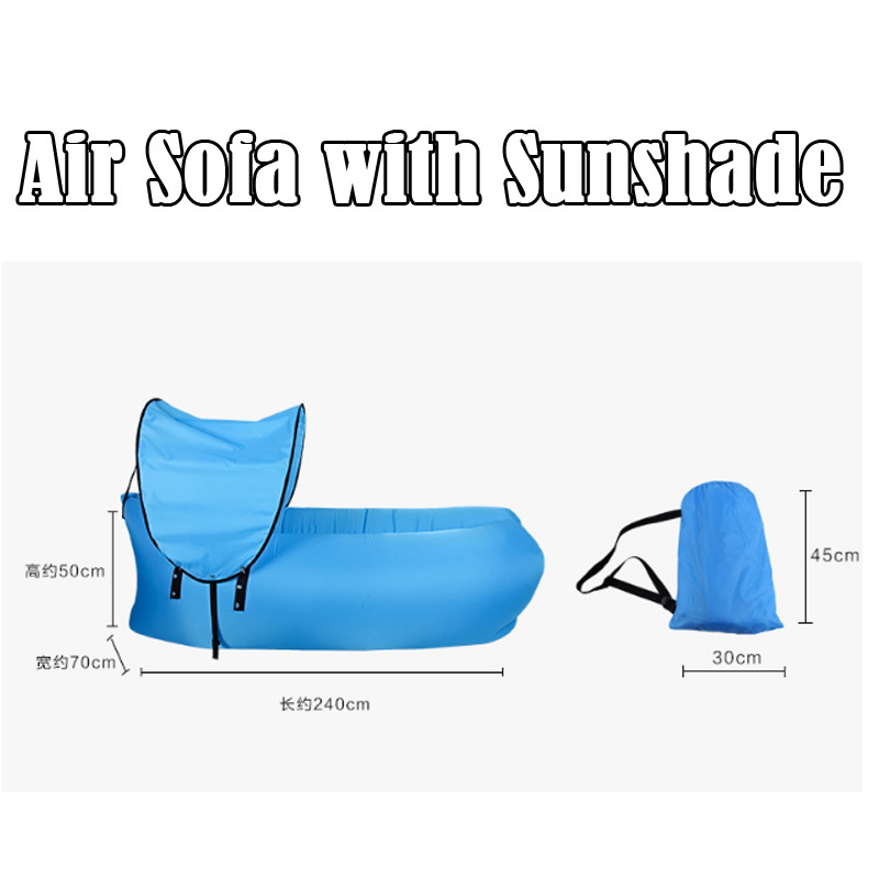 2017 Outdoor Sports New Air Sofa Bed Adult Camping Banana Sleeping Bag Inflatable Waterproof Air Sofa