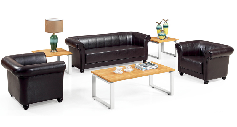 Classic Commerical Reception Leather Sofa