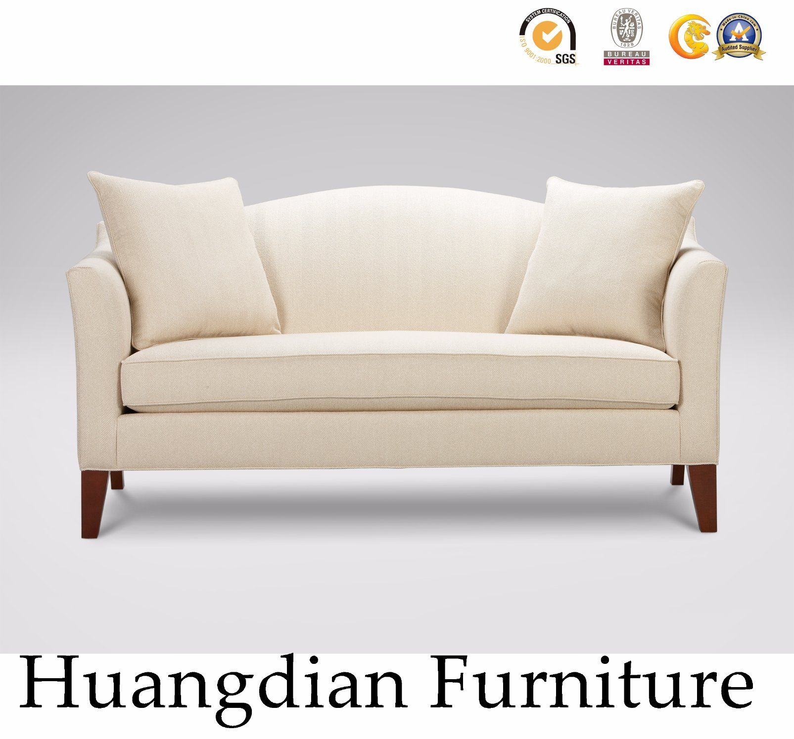 Hotel Living Room Modern Fabric Sofa (HD385)