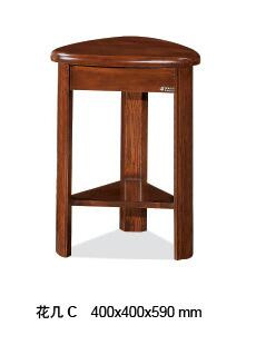Simple Antique Design Wooden Flower Stand for Office