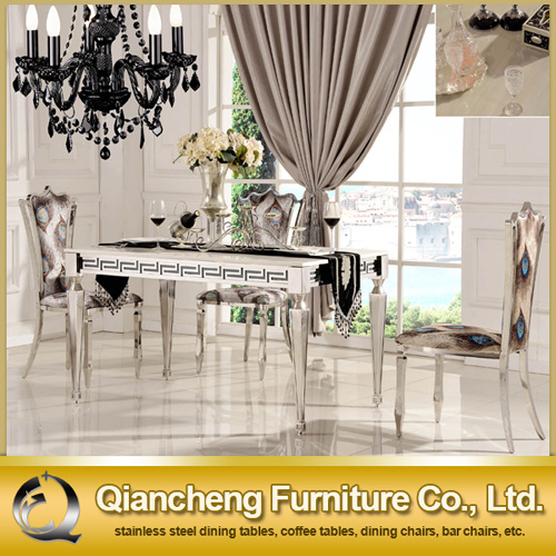 New Modern European Design Glass Dining Table
