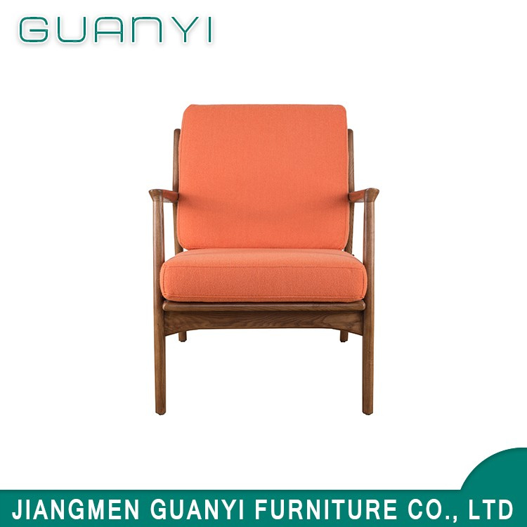 Fabric Restaurant Modern Design Living Room Fashion Comfortable Wooden Frame Sofa Chairs