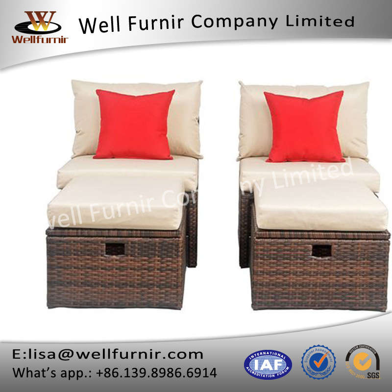 Well Furnir WF-17037 Rattan 4 Piece Sette Set