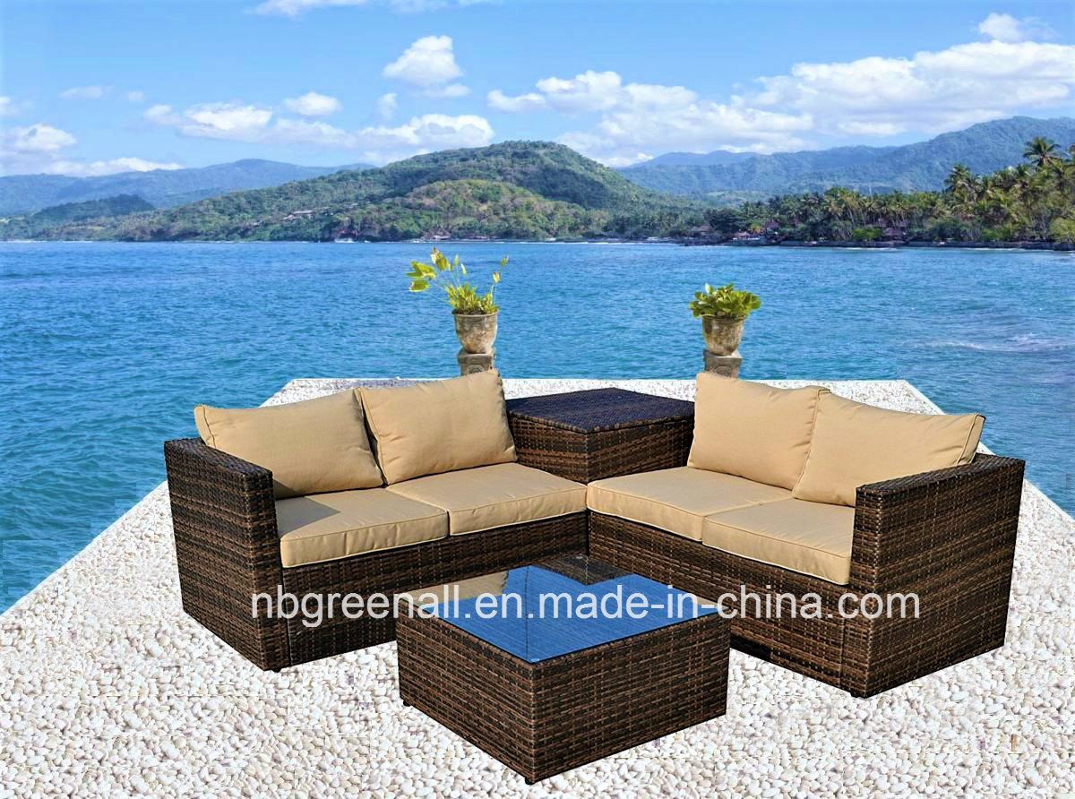 4PCS Wicker/Rattan Garden Sofa Outdoor Furniture