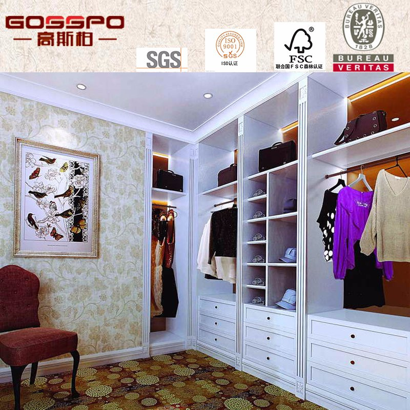 Customized Solid Wood Bedroom Wardrobe (GSP9-012)