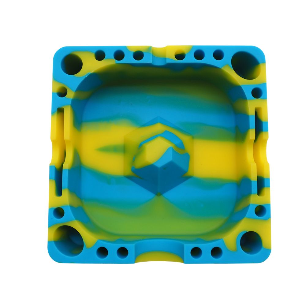 Custom Portable Gift Modern Tabletop Home Office Decoration Indoor Outdoor Use Smoking Cigarette Ash Holder Silicone Ash Tray