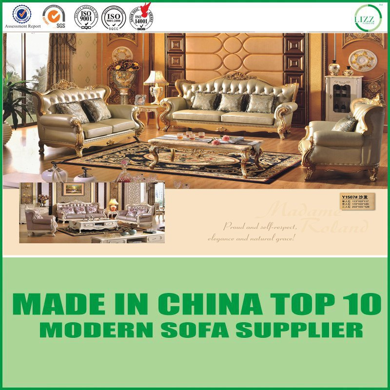 Luxury Leisure Furniture Set Leather Living Room Sofa Bed