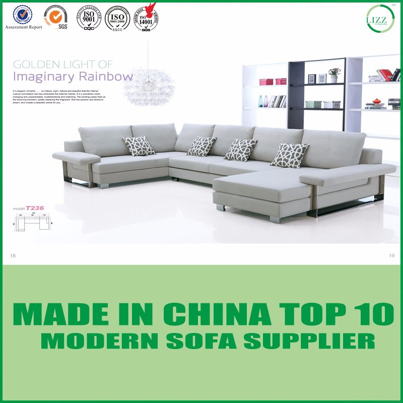 Nordic Style Modern Fabric Furniture Set Living Room Corner Sofa