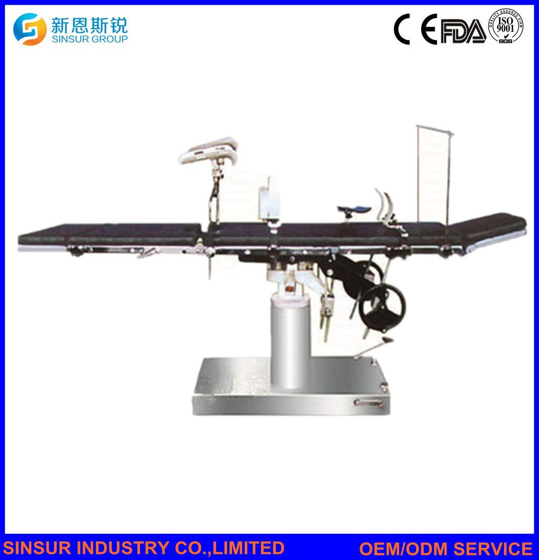 Hospital Surgical Equipment Multi-Function Side-Controlled Manual Operating Table