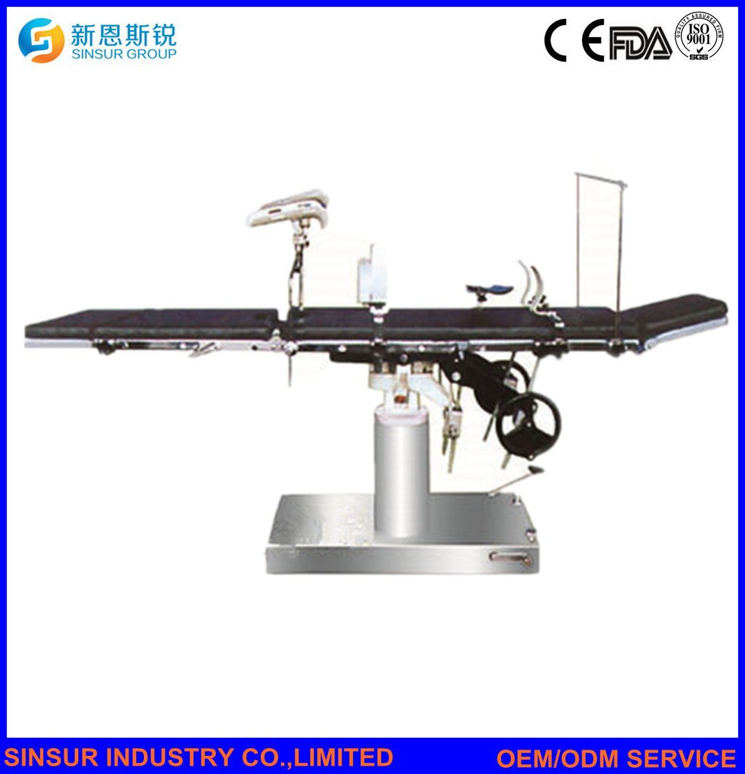Hospital Surgical Equipment Multi-Function Side-Controlled Manual Operating Table