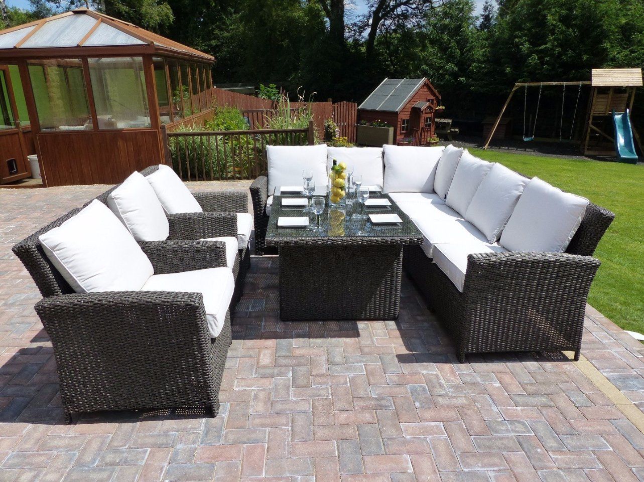 Panama Rattan Garden Dining Set
