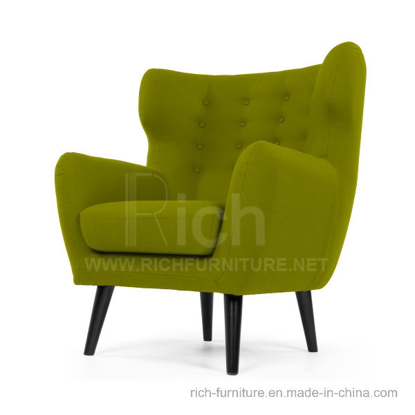 Wing Back Leisure Sofa in Fabric (1Seater)