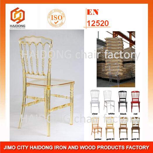 Wood and Resin Wedding Event Napoleon Chair