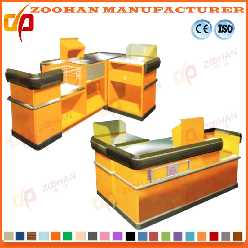 L Shape Cashier Checkout Counter Table for Shop Supermarket (Zhc28)