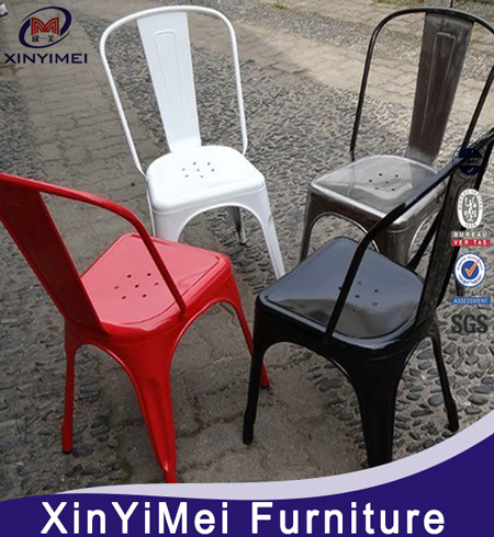 Factory Sale Stackable Antique Metal Dining Chair