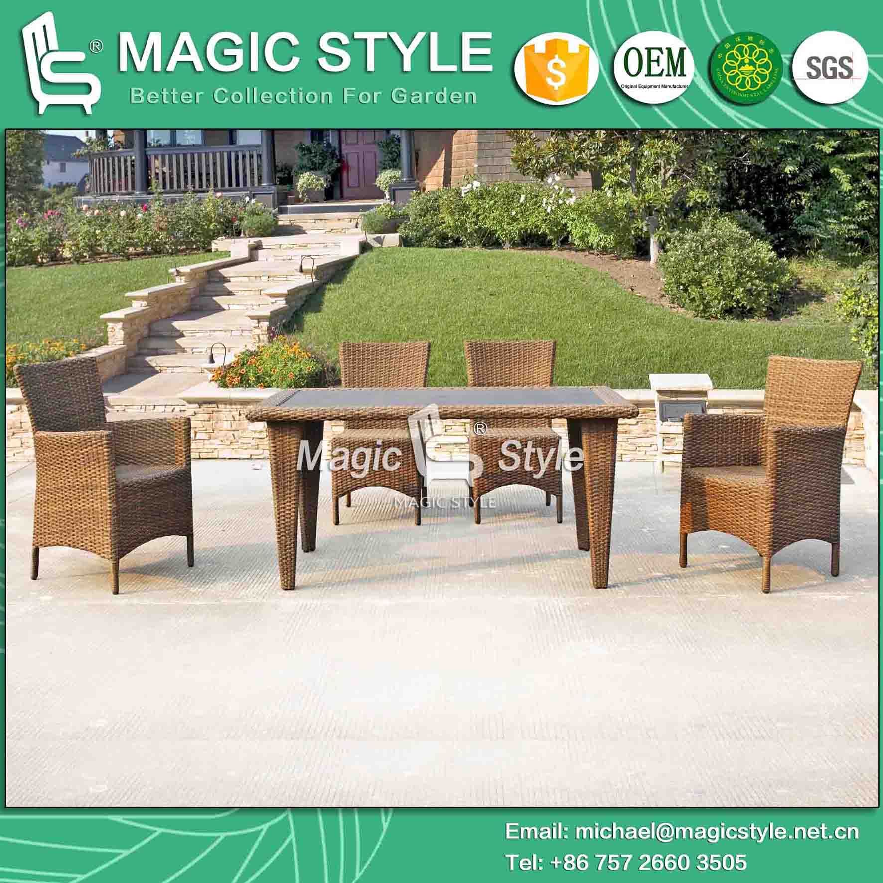Rattan Chair Wicker Chair Wicker Table (Magic Style)